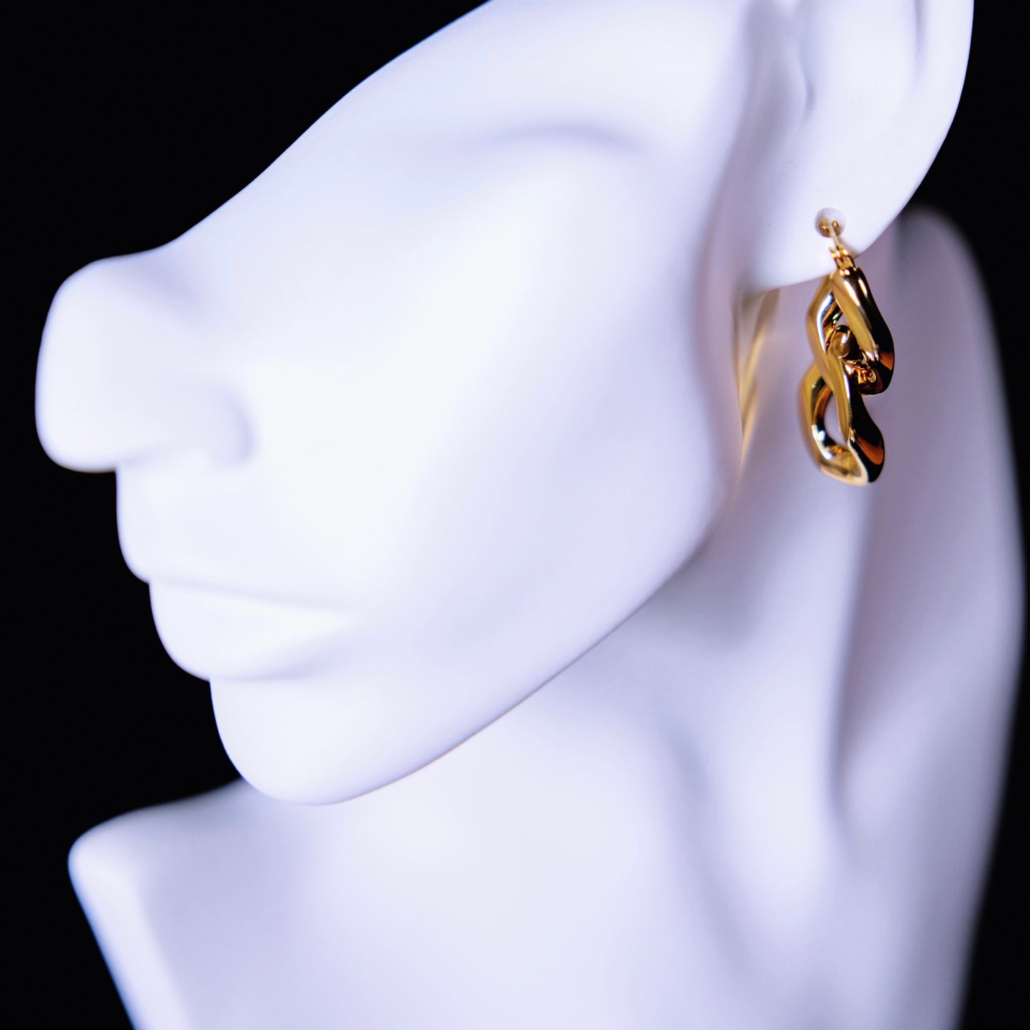 Interlocked Chain Drop Earrings