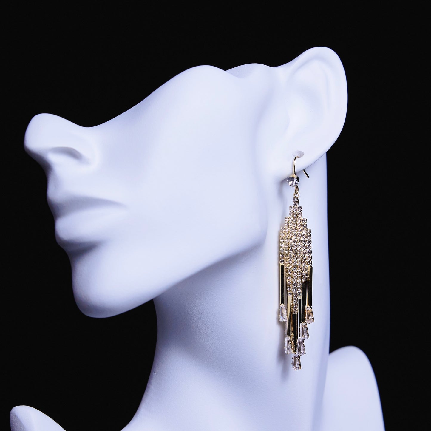 Radiant Fringe Cascade Tassel Earrings