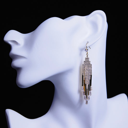 Radiant Fringe Cascade Tassel Earrings