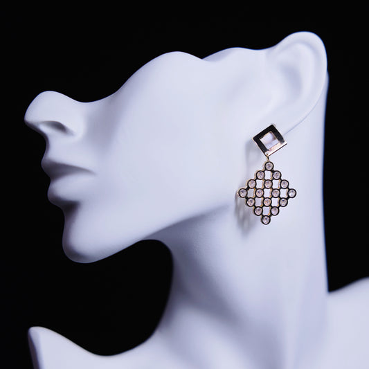 Beehive Drop Earrings