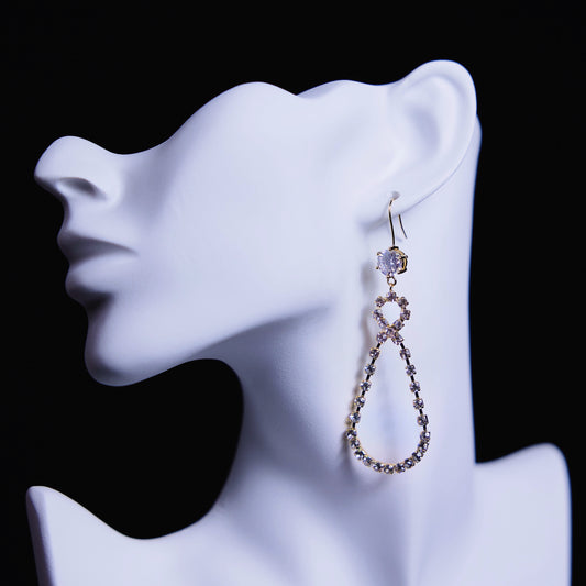 Sparkling Dewdrop Dangle Earrings