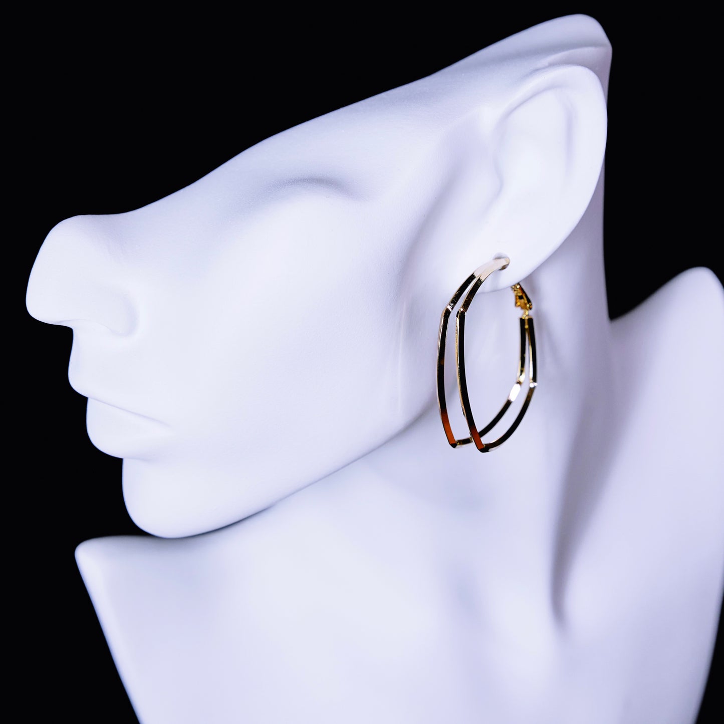 Square Duotone Hoop Earrings