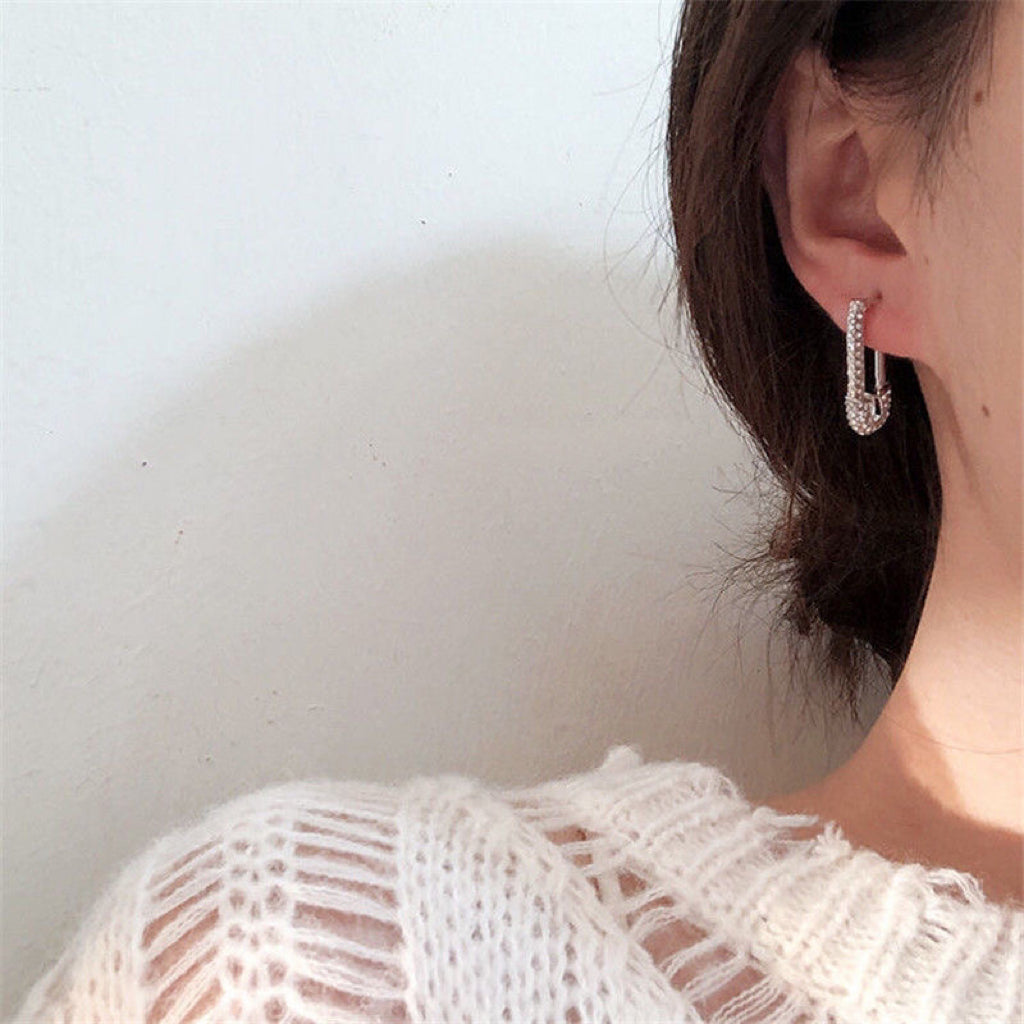 Sparkle Paperclip Earrings (Pre-Sale)