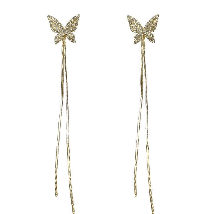 Fluttering Fringe Butterfly Tassel Earrings (Pre-Sale)